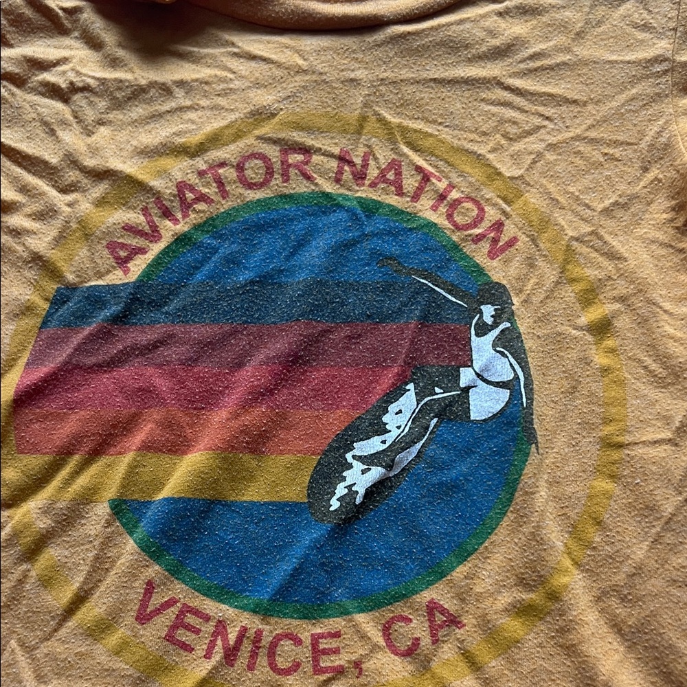Aviator Nation Kids Mustard Graphic Tee - Picture 4 of 5